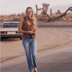 Madewell Kneale Button-Front Sweater Vest size extra small